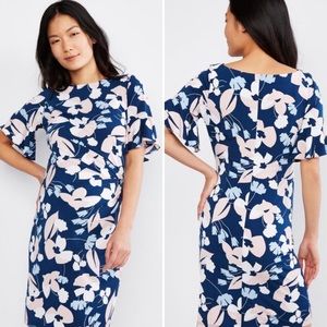 A Pea In The Pod flutter sleeve maternity dress
